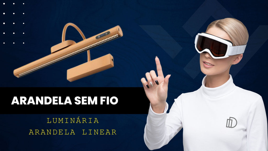 Arandela de Parede LED Linear Rotativa 40cm - Iluminação Moderna para Quadros e Espelhos