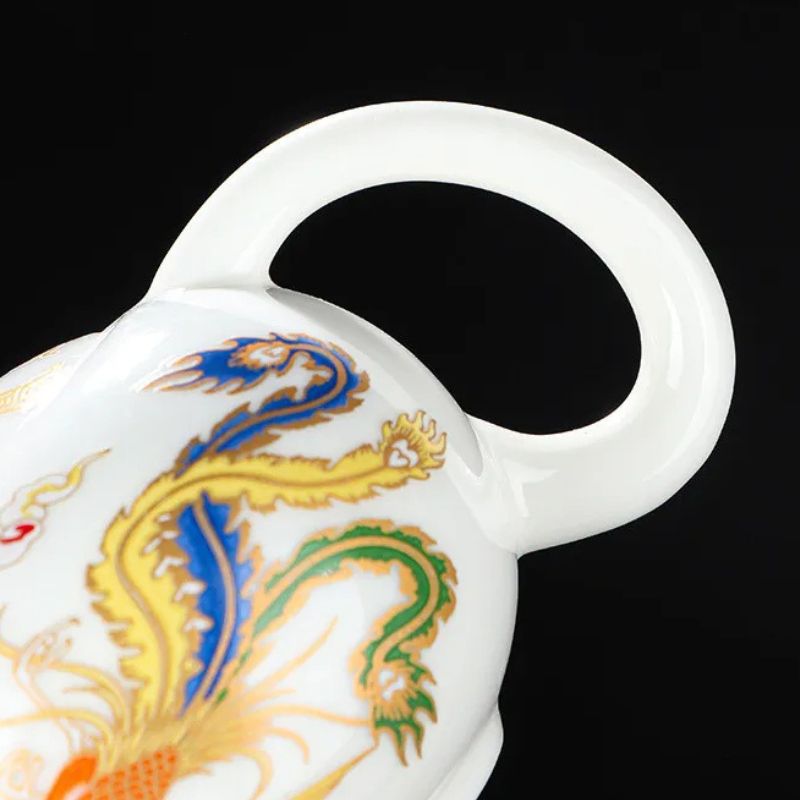 Bule Mágico Cerâmica Branca Bule Muda De Cor