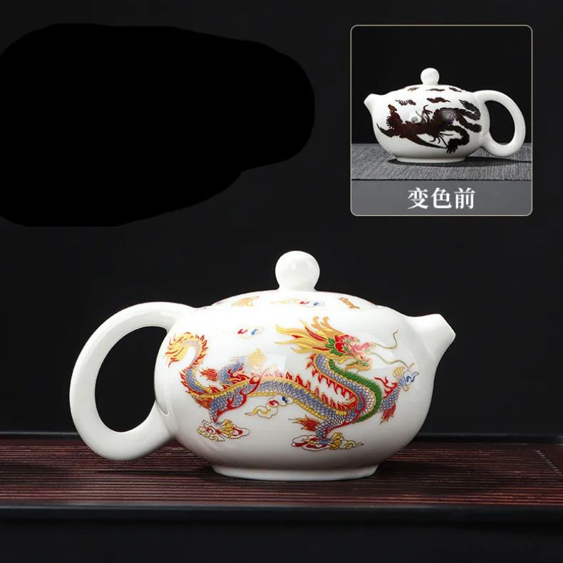 Bule Mágico Cerâmica Branca Bule Muda De Cor