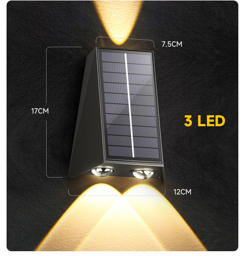 Luminaria Scenic Solar LED Jardim Arandela