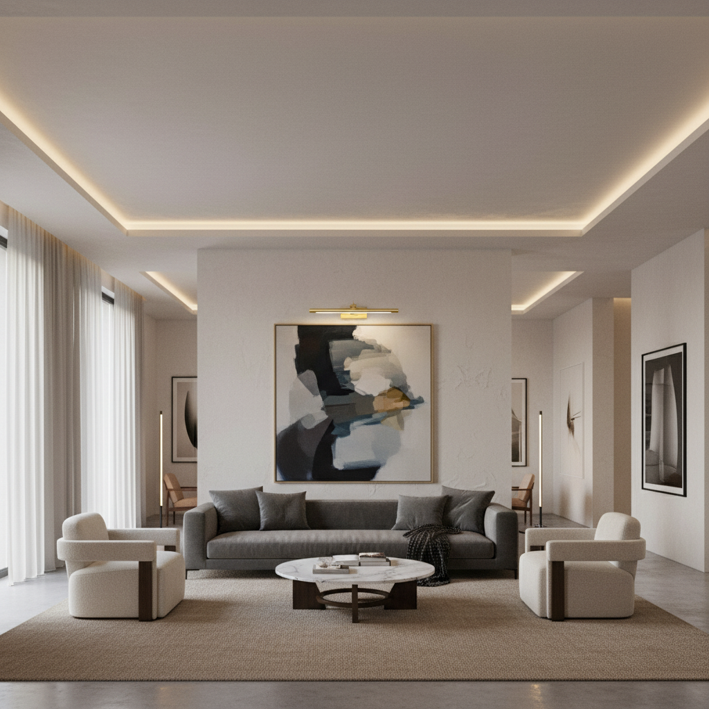 Arandela Led Linear 40cm - 55cm Quadros Espelhos | Rotativa | 9W | Bivolt