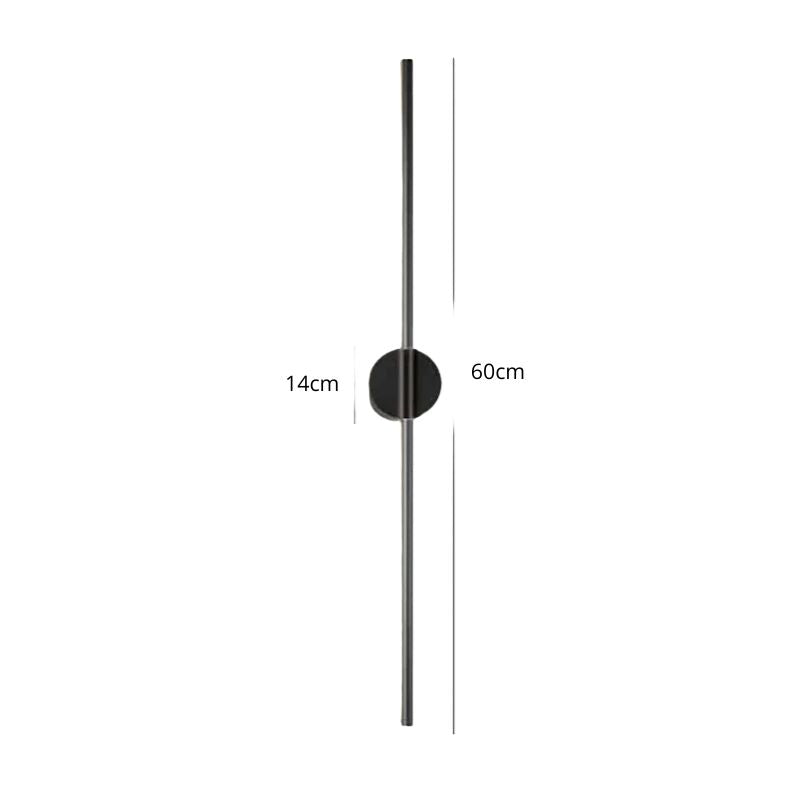 Arandela Linear Vertical e Horizontal 60cm e 100cm – Lâmpada de Parede LED Moderna