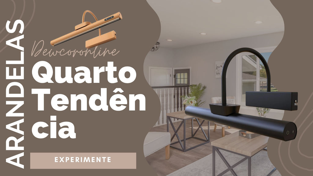 Arandela de Parede LED Linear Rotativa 40cm - Iluminação Moderna para Quadros e Espelhos