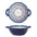 1L Hand Painted Ceramic Bowl: Elegance and Handcrafted Quality