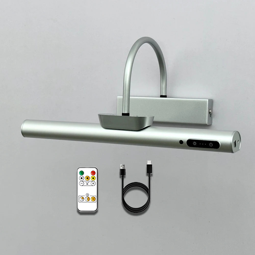 Arandela Recarregável Sem Fio Linear Iluminação Quadros  Controle Remoto