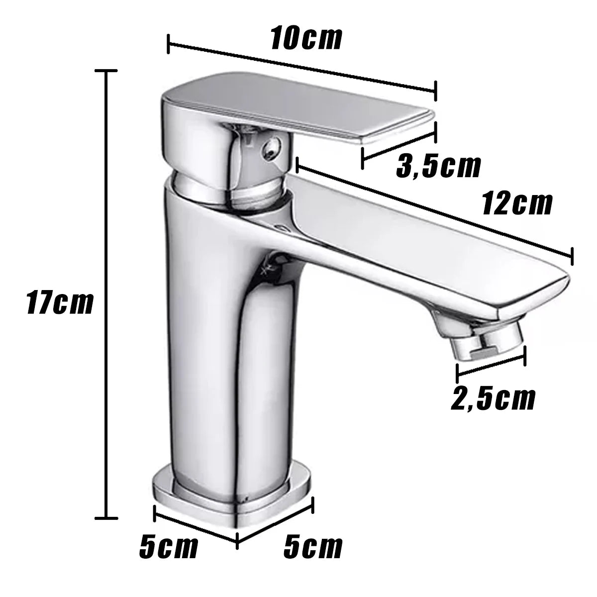 Torneira Monocomando Cromada Lux