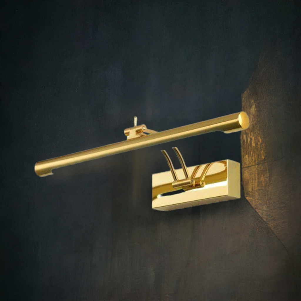 Arandela de Parede LED Linear Rotativa 40cm - Iluminação Moderna para Quadros e Espelhos