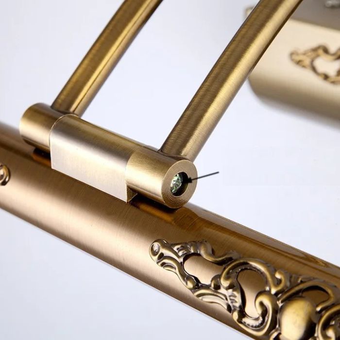 Arandela Linear Vintage Led 8W 50CM Luminária de Parede Bronze Art Decor