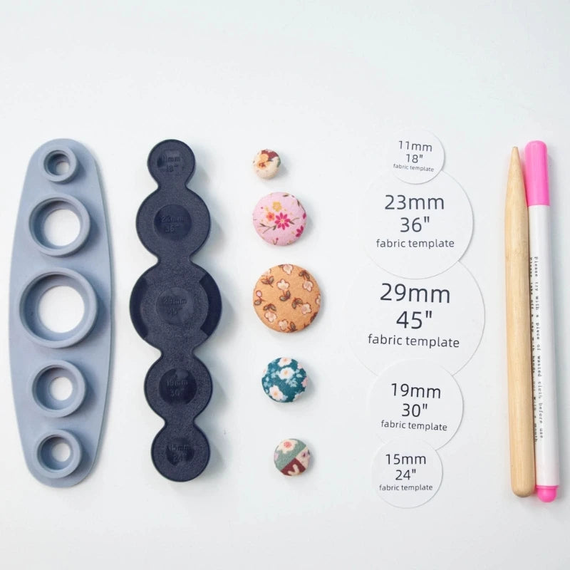 Ferramenta Universal Para Botões De Cobertura Tamanhos: 11mm, 15mm, 19mm, 23mm, 29mm, Make Own Covered Buttons