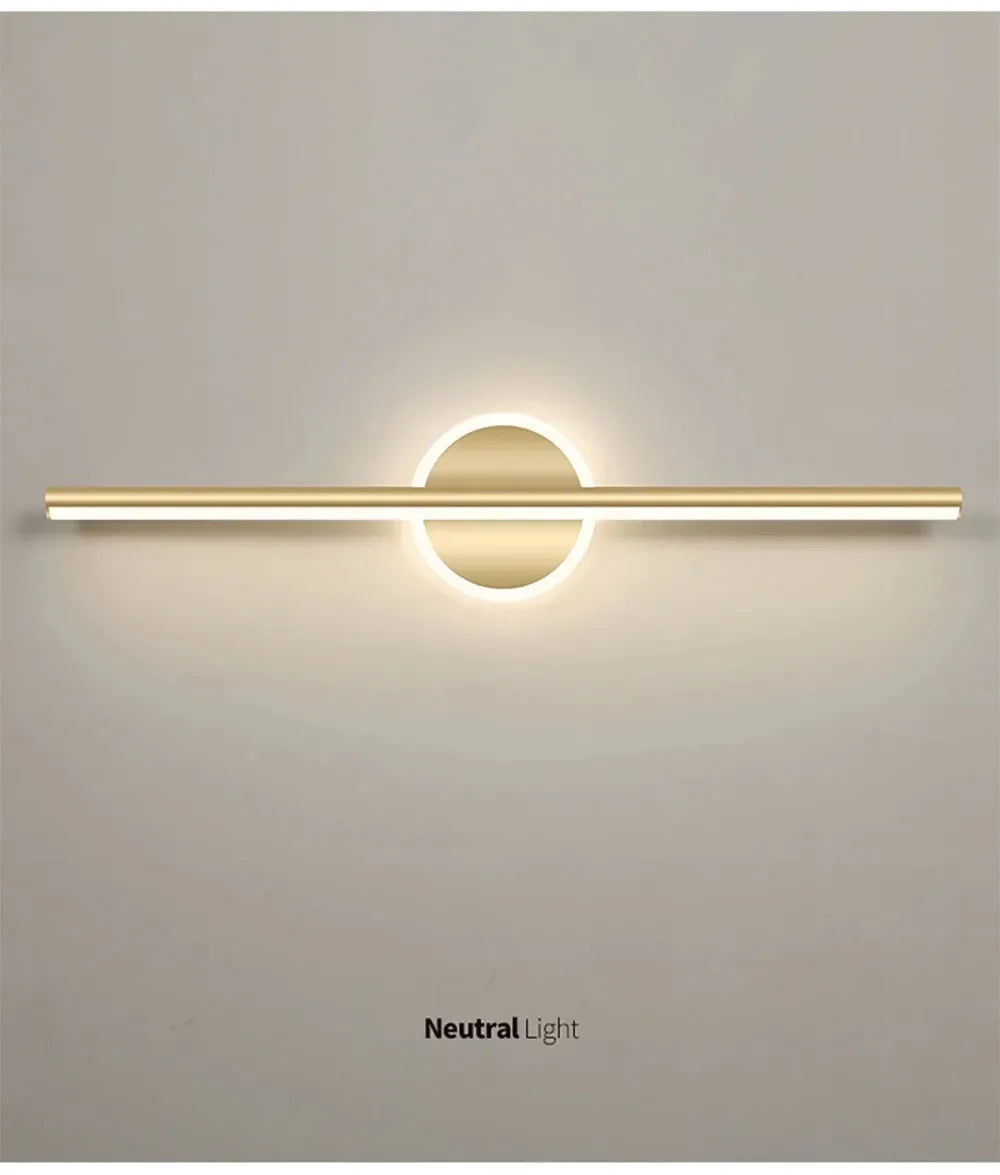 Arandela de Parede LED Linear Fixa 40 e 55cm - Iluminação Moderna para Quadros e Espelhos