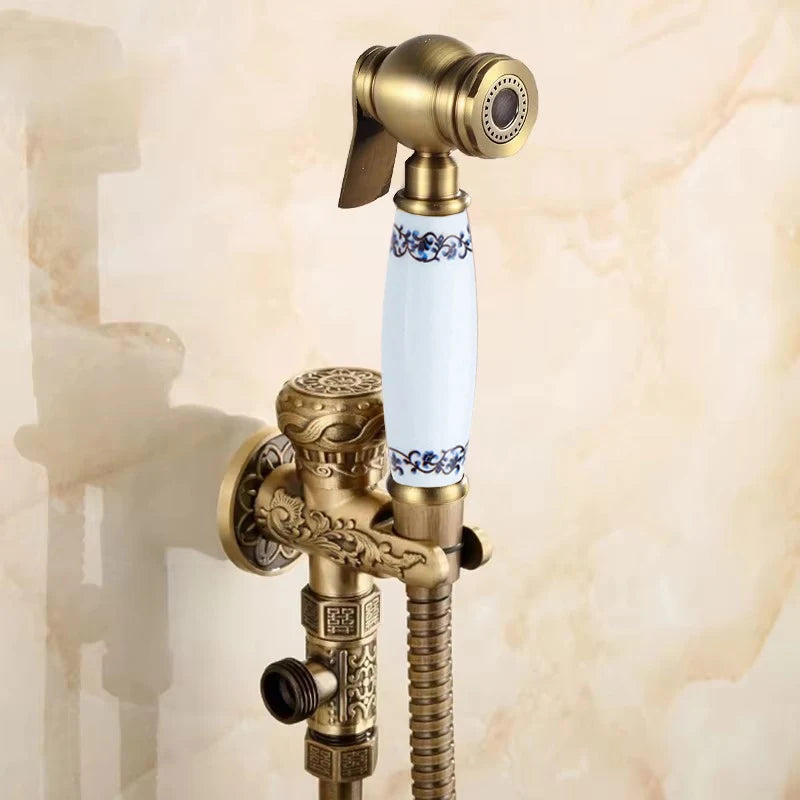 Ducha Higiênica Torneira Bidê de Parede com Spray Frontal