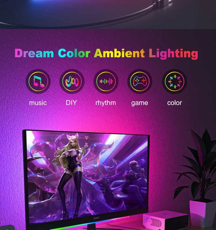 Monitor Light USB Gaming Light Internal LED Computer Light