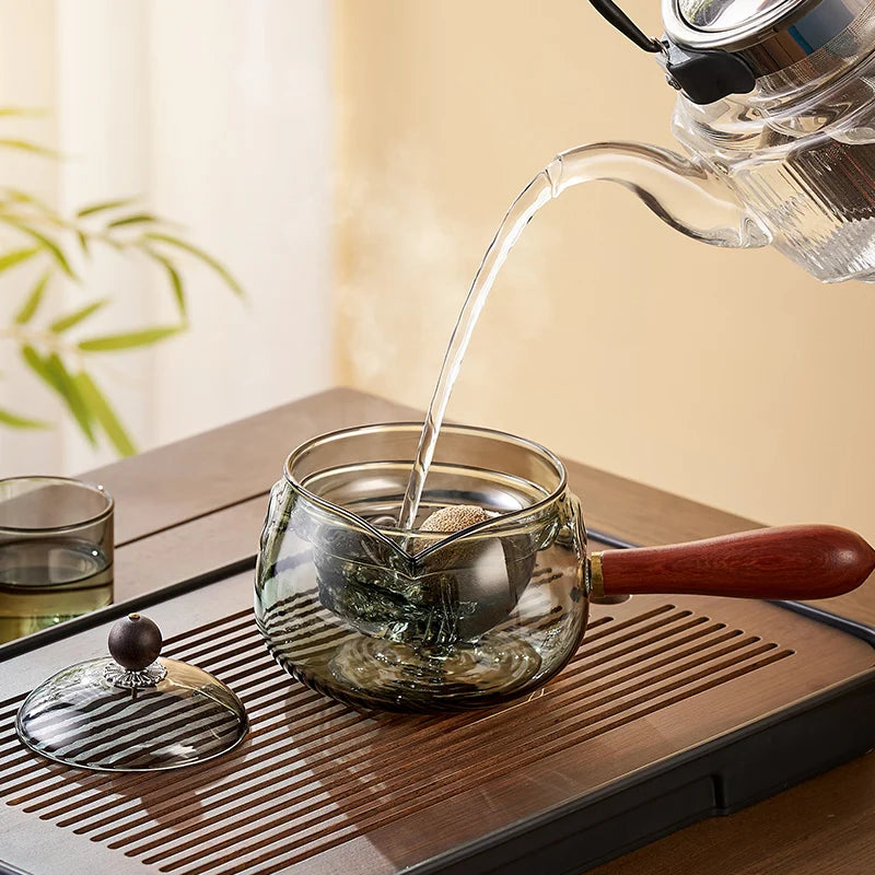 360° Heat Resistant Glass Tea Pot