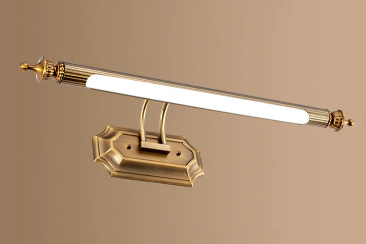 Arandela Linear Vintage Led 8w 470mm Luminária de Parede Bronze Art Decor