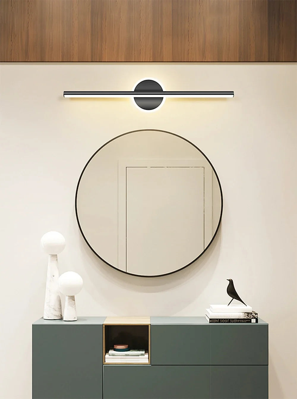 Arandela de Parede LED Linear Fixa 40 e 55cm - Iluminação Moderna para Quadros e Espelhos