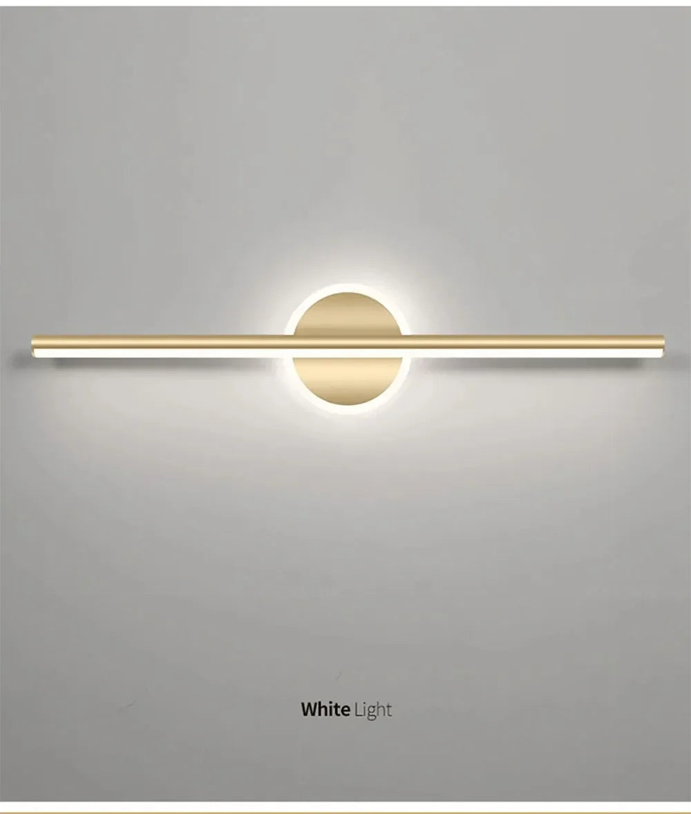 Arandela de Parede LED Linear Fixa 40 e 55cm - Iluminação Moderna para Quadros e Espelhos