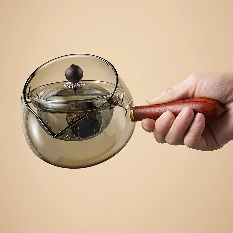 360° Heat Resistant Glass Tea Pot
