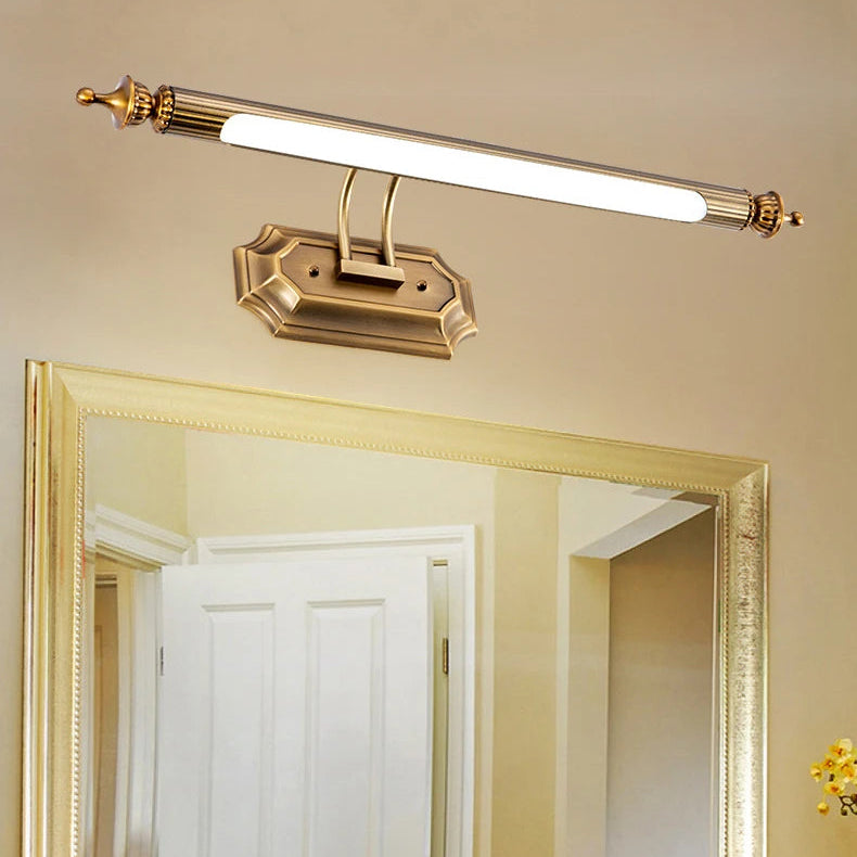 Arandela Linear Vintage Led 8w 470mm Luminária de Parede Bronze Art Decor