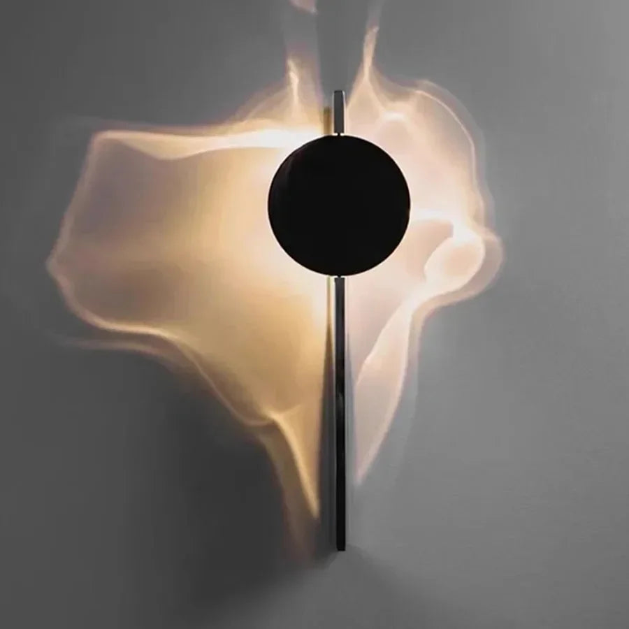 Arandela Orgânica Contemporânea – 1 ou 2 Pontos de Luz, Projeção Cênica e Iluminação por Sombras