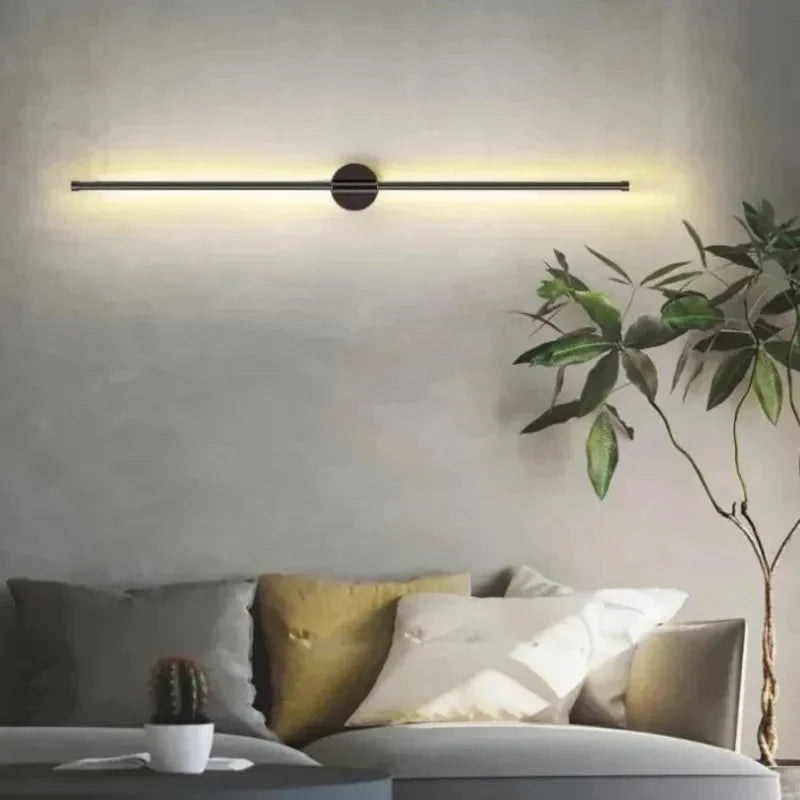 Arandela Linear Vertical e Horizontal 60cm e 100cm – Lâmpada de Parede LED Moderna