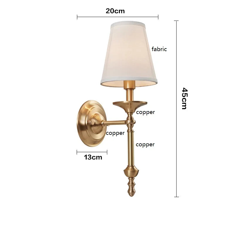 Arandela de Parede Tocheiro Dourada Classic Luminária Black