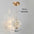 Pendente Safira Dourado Lustre Cristal