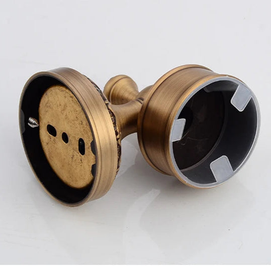 Saboneteira de Parede Vintage Bronze e Preto
