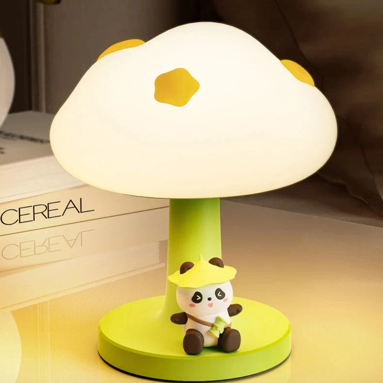 Luminária de Mesa Nuvem Panda LED Recarregável – Coelho E Panda Sem Fio