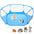 Cercado Portátil Transparente para Pequenos Animais – Cercado Dobrável Tipo Tenda para Cachorro, Hamster, Coelho, Porquinho-da-Índia