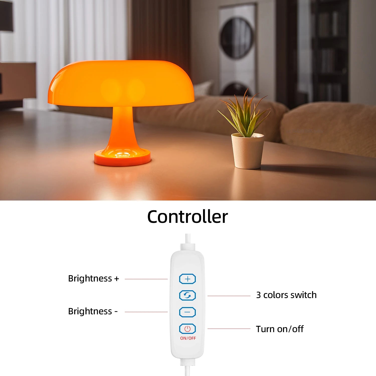Classic Mushroom Bauhaus Table Lamp