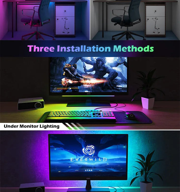 Monitor Light USB Gaming Light Internal LED Computer Light