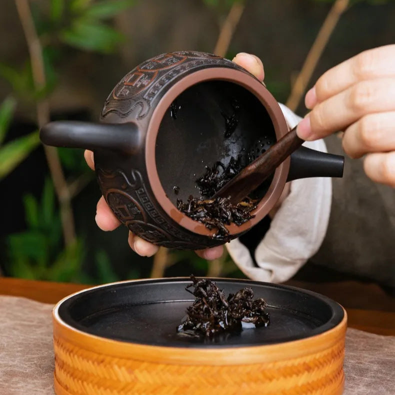 Bule Giratório Jianshui Hanwa Keti – Arte e Tradição em Cerâmica Roxa