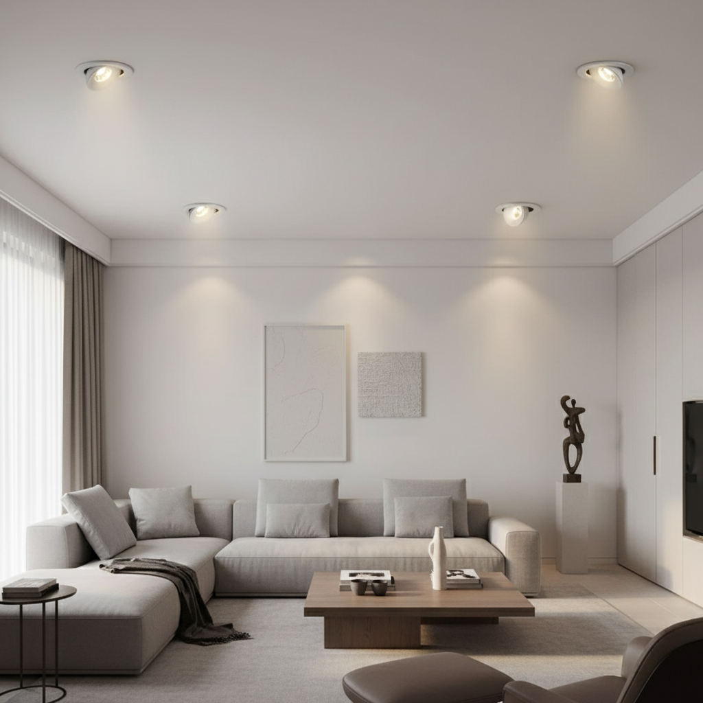 Luminaria Embutir 360º  Downlight LED 9W 12W 18W  Spotlight Regulável