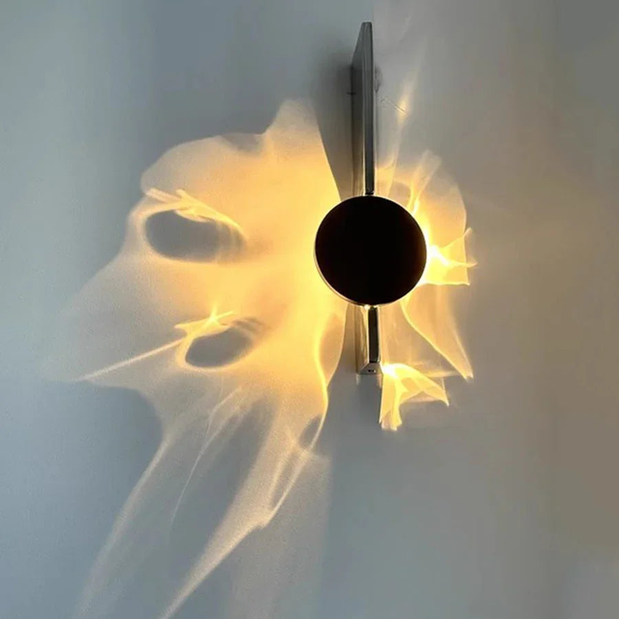 Arandela Orgânica Contemporânea – 1 ou 2 Pontos de Luz, Projeção Cênica e Iluminação por Sombras