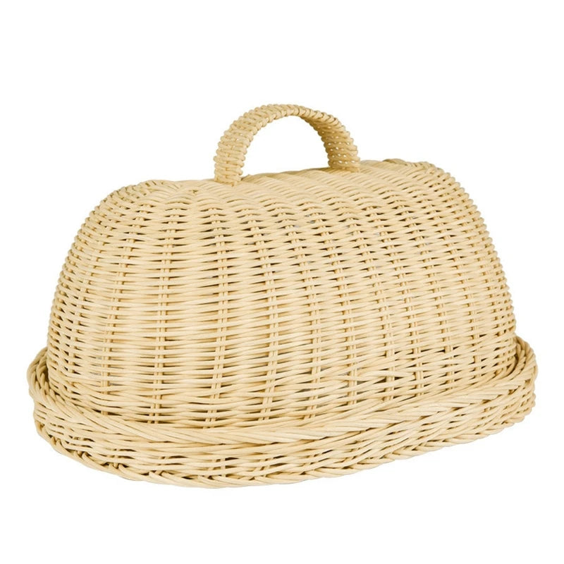 Handmade Wicker Bread Basket – Charm and Protection for Your Food