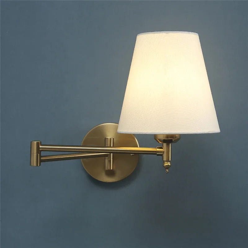 Arandela de Parede Articulável Classic Slim Ajustável Dobrável