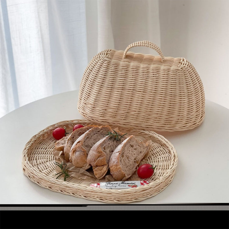 Handmade Wicker Bread Basket – Charm and Protection for Your Food