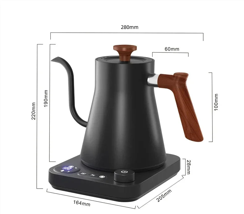 Chaleira Elétrica Bivolt Stainless Steel Bico de Ganso