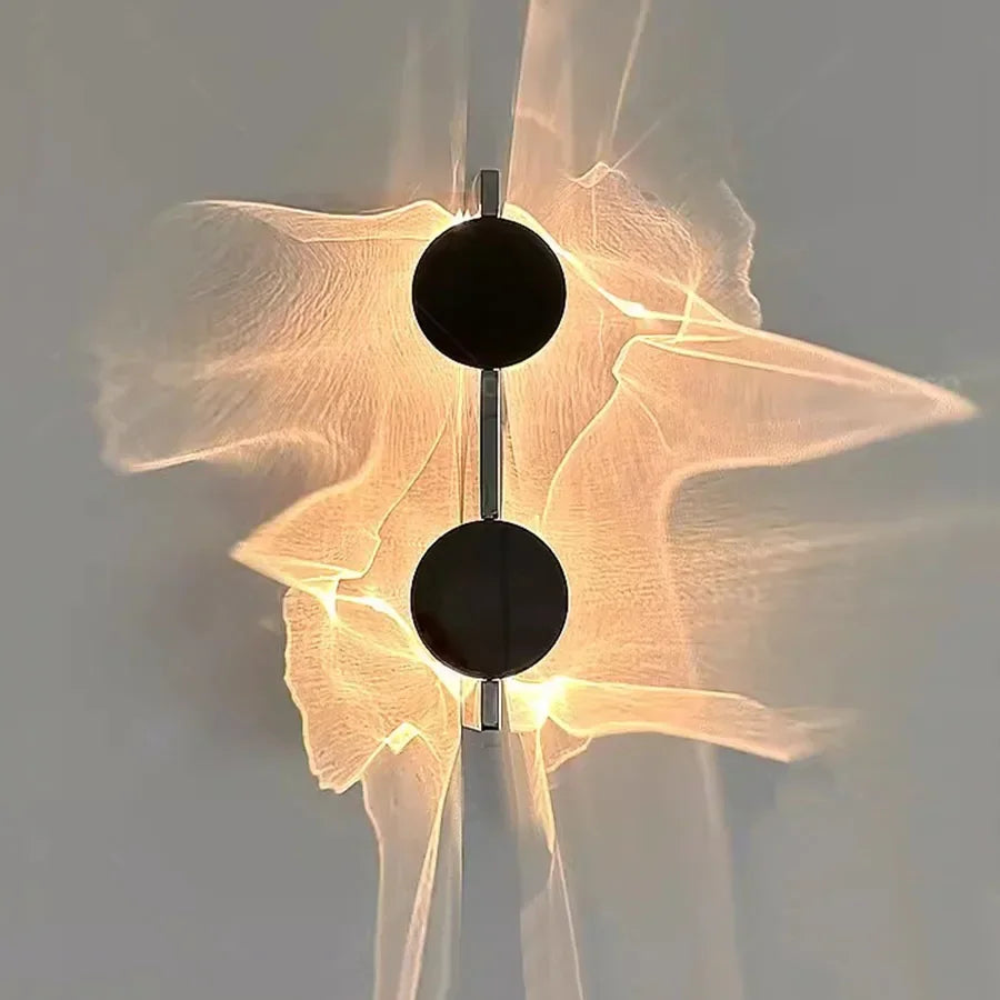 Arandela Orgânica Contemporânea – 1 ou 2 Pontos de Luz, Projeção Cênica e Iluminação por Sombras