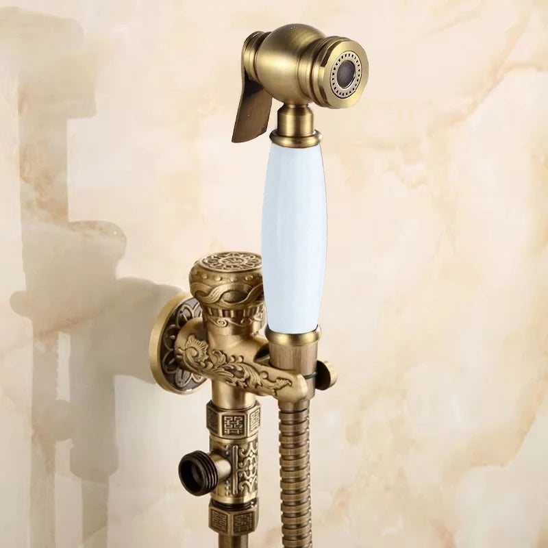 Ducha Higiênica Torneira Bidê de Parede com Spray Frontal