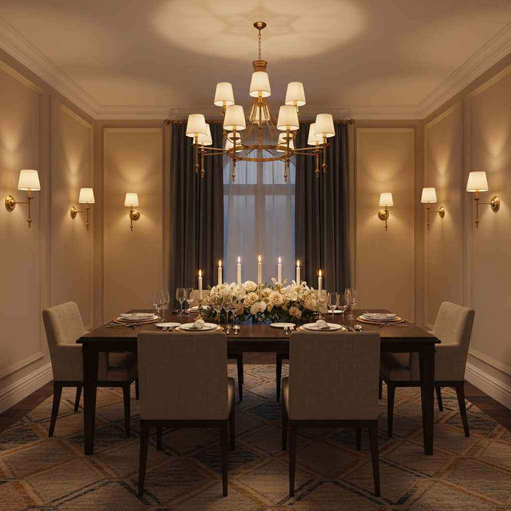 Arandela de Parede Tocheiro Dourada Classic Luminária