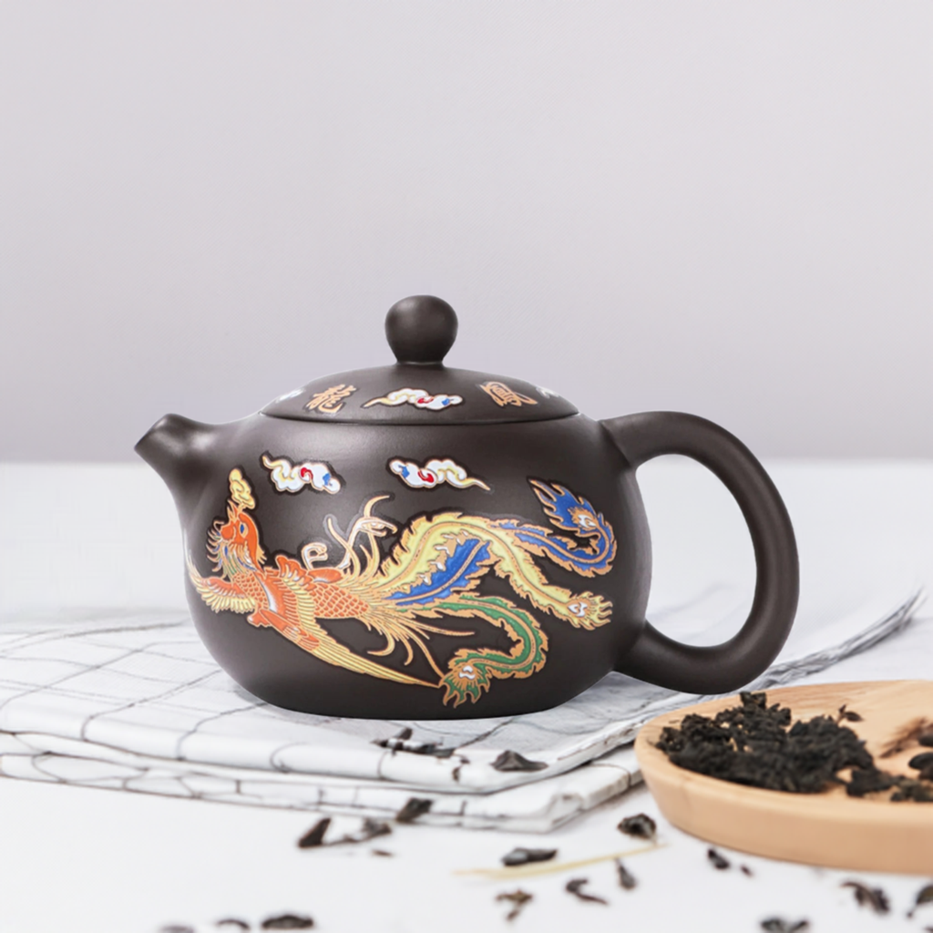 Bule Que Muda De Cor Bule Mágico de Argila Roxa