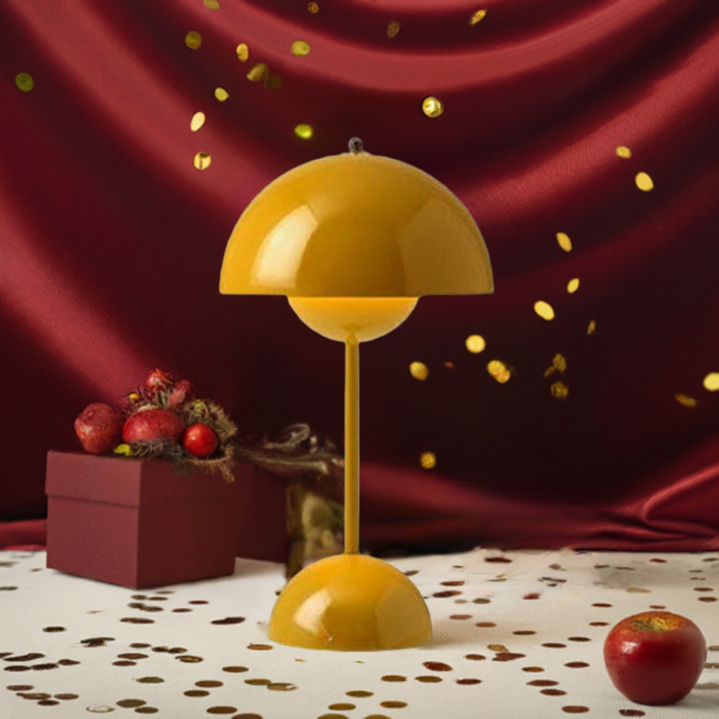 Flower Cogumelo Luminária De Mesa Flor Sem Fio Cores