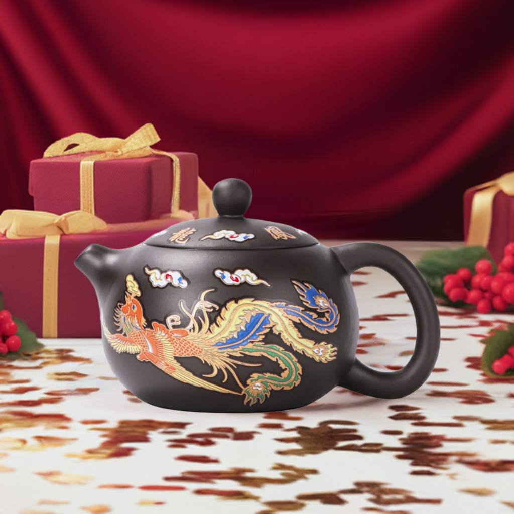 Bule Que Muda De Cor Bule Mágico de Argila Roxa