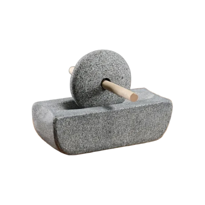 Moinho de Pedra Natural  para Temperos e Chá