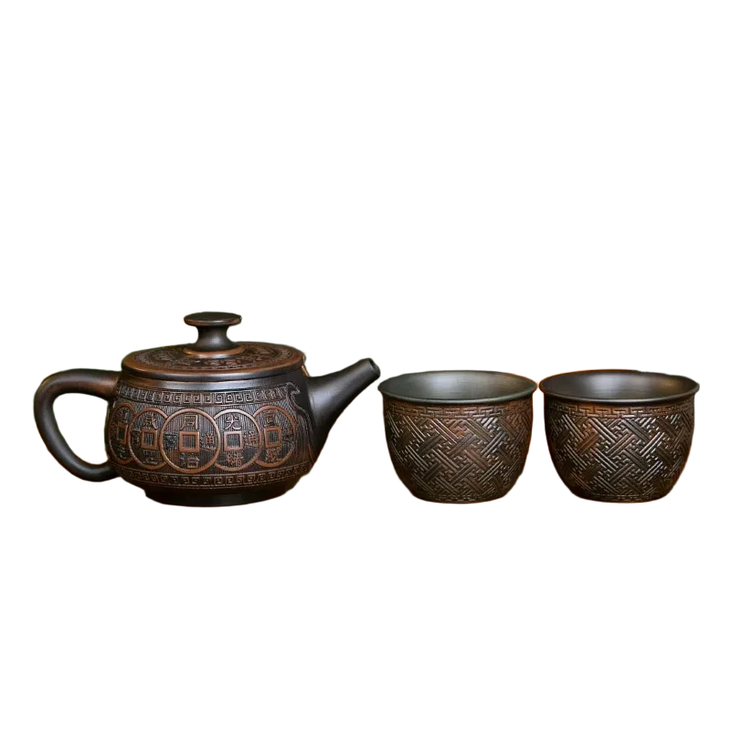 Bule Giratório Jianshui Hanwa Keti – Arte e Tradição em Cerâmica Roxa